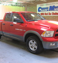 ram ram pickup 1500 2012 red outdoorsman gasoline 8 cylinders 4 wheel drive automatic 44883