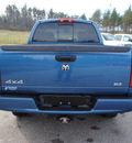 dodge ram 1500 2005 blue slt gasoline 8 cylinders 4 wheel drive automatic 44024