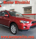 mitsubishi outlander 2013 rally red metallic gasoline 4 cylinders all whee drive automatic 44060
