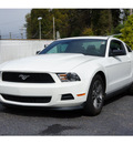 ford mustang 2011 white coupe v6 premium gasoline 6 cylinders rear wheel drive automatic 28677