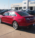 ford taurus 2013 red sedan limited gasoline 6 cylinders front wheel drive automatic 76108