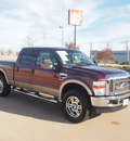 ford f 250 super duty 2009 dk  red lariat 8 cylinders automatic 76108