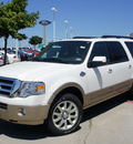 ford expedition el 2012 white suv king ranch flex fuel 8 cylinders 4 wheel drive 6 speed automatic 76205