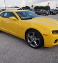 chevrolet camaro 2013 yellow coupe lt gasoline 6 cylinders rear wheel drive automatic 77090