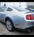 ford mustang 2012 silver coupe gasoline 6 cylinders rear wheel drive 6 speed automatic 77338