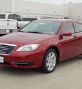 chrysler 200 2013 red sedan touring gasoline 4 cylinders front wheel drive autostick 77099