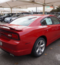 dodge charger 2013 red sedan sxt gasoline 6 cylinders rear wheel drive shiftable automatic 76087
