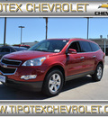 chevrolet traverse 2012 red lt gasoline 6 cylinders front wheel drive automatic 78521