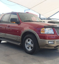 ford expedition 2004 red suv eddie bauer gasoline 8 cylinders 4 wheel drive automatic 79936