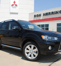 mitsubishi outlander 2012 black suv se gasoline 4 cylinders front wheel drive automatic with overdrive 75062
