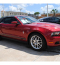 ford mustang 2012 red v6 premium gasoline 6 cylinders rear wheel drive automatic 77074