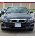 honda accord 2012 black coupe gasoline 4 cylinders front wheel drive 5 speed automatic 77025