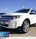 ford edge 2013 white plat suv sel gasoline 6 cylinders front wheel drive 6 spd 75062