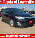 toyota camry 2012 black sedan xle v6 gasoline 6 cylinders front wheel drive automatic 75067