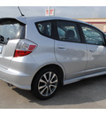 honda fit 2013 silver hatchback sport gasoline 4 cylinders front wheel drive shiftable automatic 77025