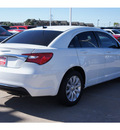 chrysler 200 2013 white sedan touring gasoline 4 cylinders front wheel drive automatic 77450