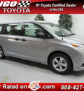 toyota sienna 2013 silver van l 7 passenger gasoline 6 cylinders front wheel drive automatic 91731