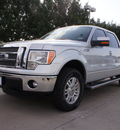 ford f 150 2012 silver lariat flex fuel 8 cylinders 4 wheel drive automatic with overdrive 76011
