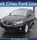 lexus rx 350 2010 black suv gasoline 6 cylinders front wheel drive automatic 75235