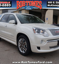 gmc acadia 2012 white suv denali gasoline 6 cylinders front wheel drive shiftable automatic 75070