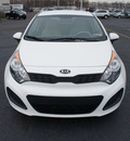 kia rio 2013 clear white hatchback lx gasoline 4 cylinders front wheel drive automatic 19153