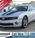 chevrolet camaro 2013 silver coupe ss gasoline 8 cylinders rear wheel drive automatic 77503