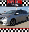 toyota sienna 2011 silver van se 8 passenger gasoline 6 cylinders front wheel drive automatic 77469