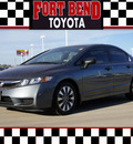 honda civic 2010 dk  gray sedan vp gasoline 4 cylinders front wheel drive automatic 77469