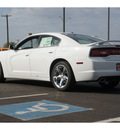 dodge charger 2013 white sedan sxt gasoline 6 cylinders rear wheel drive automatic 78550