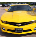 chevrolet camaro 2010 yellow coupe lt gasoline 6 cylinders rear wheel drive automatic 77074