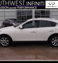 infiniti ex35 2008 moonlight white journey gasoline 6 cylinders rear wheel drive shiftable automatic 77074