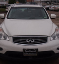 infiniti ex35 2008 moonlight white journey gasoline 6 cylinders rear wheel drive shiftable automatic 77074