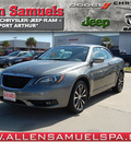 chrysler 200 convertible 2013 dk  gray s flex fuel 6 cylinders front wheel drive automatic with overdrive 77642