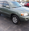 toyota highlander 2007 lt  green suv gasoline 6 cylinders front wheel drive automatic 77074