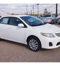 toyota corolla 2013 white sedan le gasoline 4 cylinders front wheel drive automatic 77074