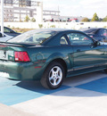 ford mustang 2000 green coupe gasoline v6 rear wheel drive automatic 77094