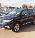 toyota highlander 2011 blue suv limited gasoline 6 cylinders front wheel drive automatic 76053