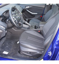 ford focus 2013 blue hatchback se flex fuel 4 cylinders front wheel drive not specified 77539
