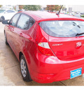 hyundai accent 2013 red hatchback gs gasoline 4 cylinders front wheel drive automatic 77074