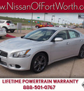 nissan maxima 2013 silver sedan 3 5 sv gasoline 6 cylinders front wheel drive automatic 76116