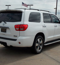toyota sequoia 2008 white suv limited gasoline 8 cylinders 2 wheel drive automatic with overdrive 77074
