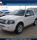 ford expedition 2013 white suv limited flex fuel 8 cylinders 2 wheel drive automatic 76108