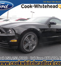 ford mustang 2013 black coupe v6 gasoline 6 cylinders rear wheel drive automatic 32401