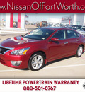 nissan altima 2013 red sedan 2 5 sl gasoline 4 cylinders front wheel drive automatic 76116