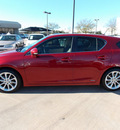 lexus ct 200h 2012 red hatchback hybrid 4 cylinders front wheel drive automatic 77074