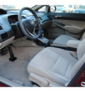 honda civic 2010 red sedan lx gasoline 4 cylinders front wheel drive automatic 77025