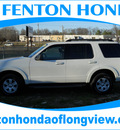 ford explorer 2010 white suv xlt gasoline 6 cylinders 2 wheel drive automatic 75606