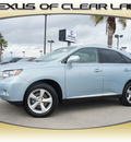 lexus rx 350 2011 blue suv gasoline 6 cylinders front wheel drive automatic 77546