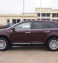 lincoln mkx 2011 maroon suv gasoline 6 cylinders front wheel drive automatic 77043