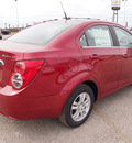 chevrolet sonic 2013 red sedan lt auto gasoline 4 cylinders front wheel drive automatic 78064